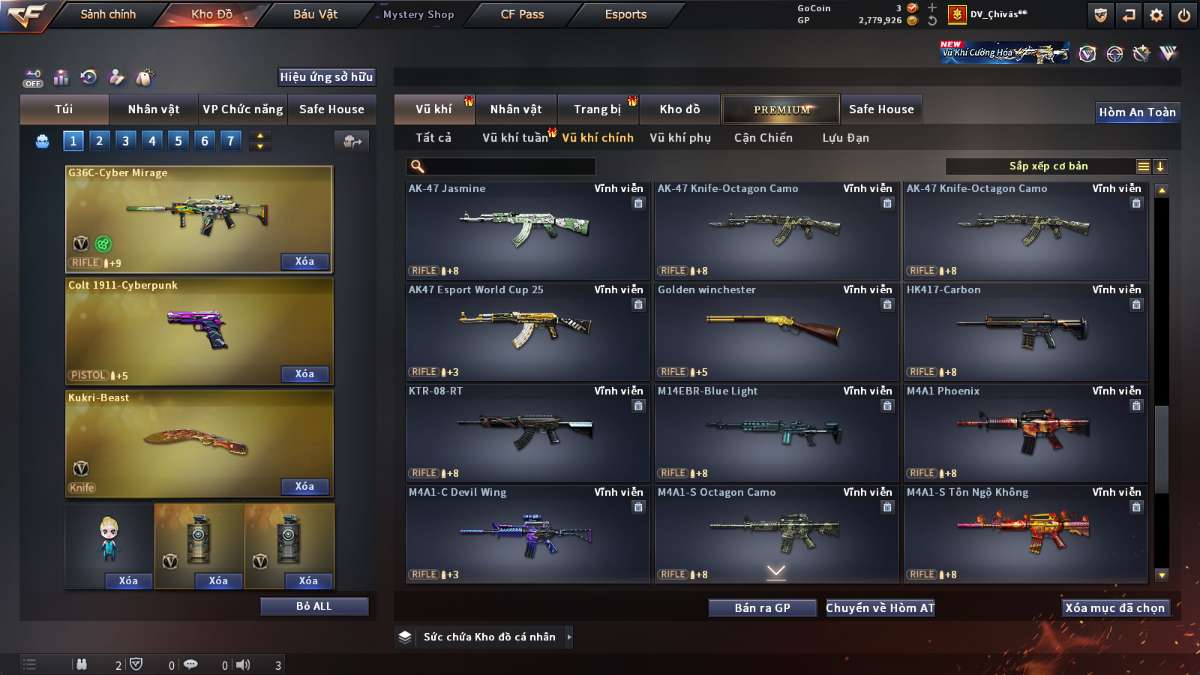 shop acc cf uy tin gia re